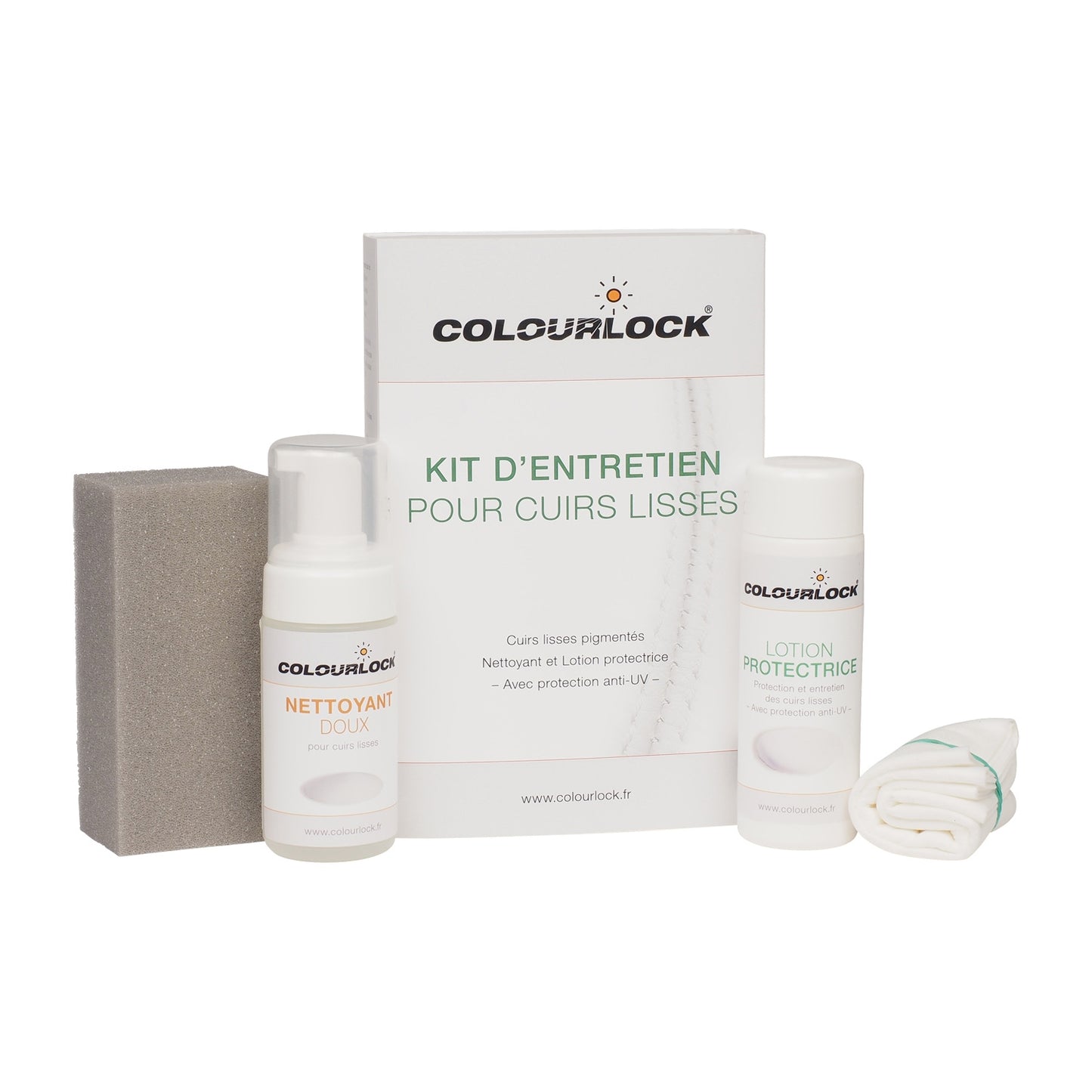 Kit d'entretien COLOURLOCK pour cuirs lisses avec Lotion protectrice
