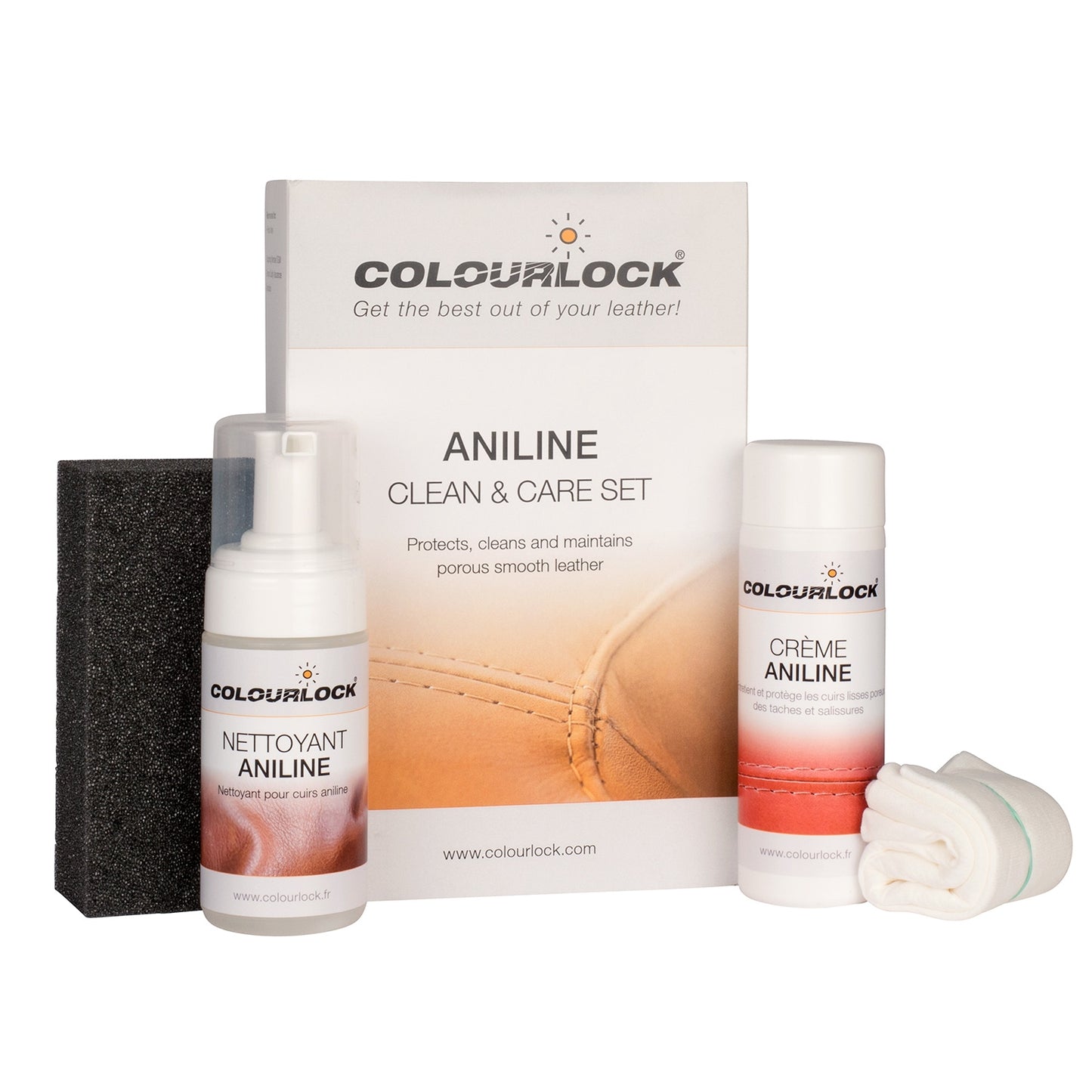 Kit d'entretien pour cuir aniline COLOURLOCK