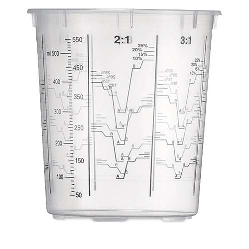 Gobelet de mélange peinture gradué 200CC ou 400CC lot de 10 pièces