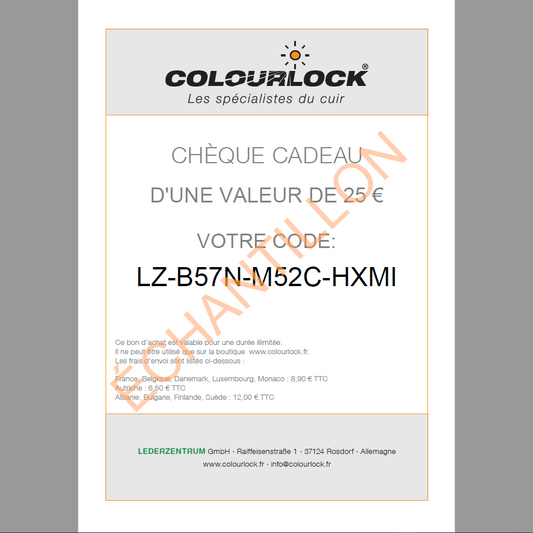 Chèque cadeau COLOURLOCK®