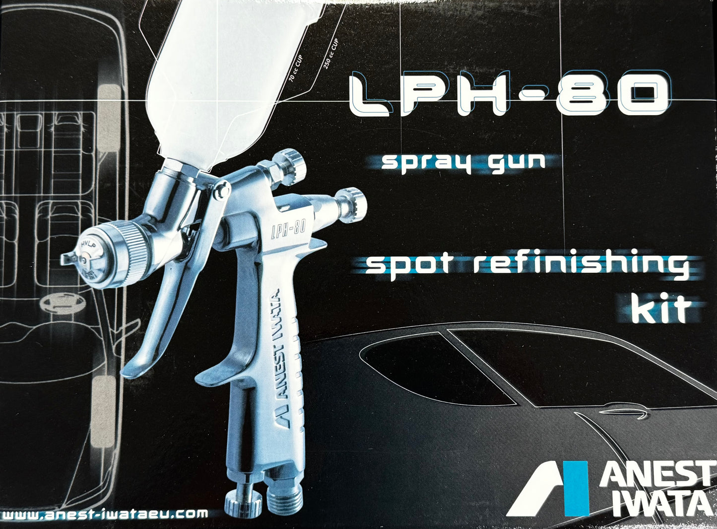 Pistolet à gravité IWATA - LPH80 MASTER KIT
