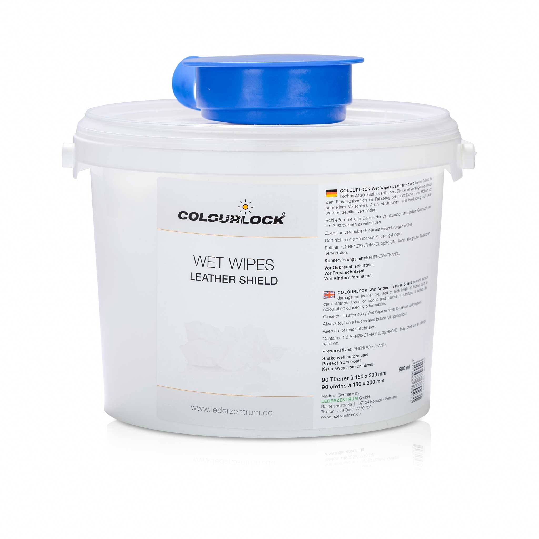 Distributeur de lingettes COLOURLOCK Wet Wipe de scellement de 500 ml (90 lingettes de 290 x 300 mm)